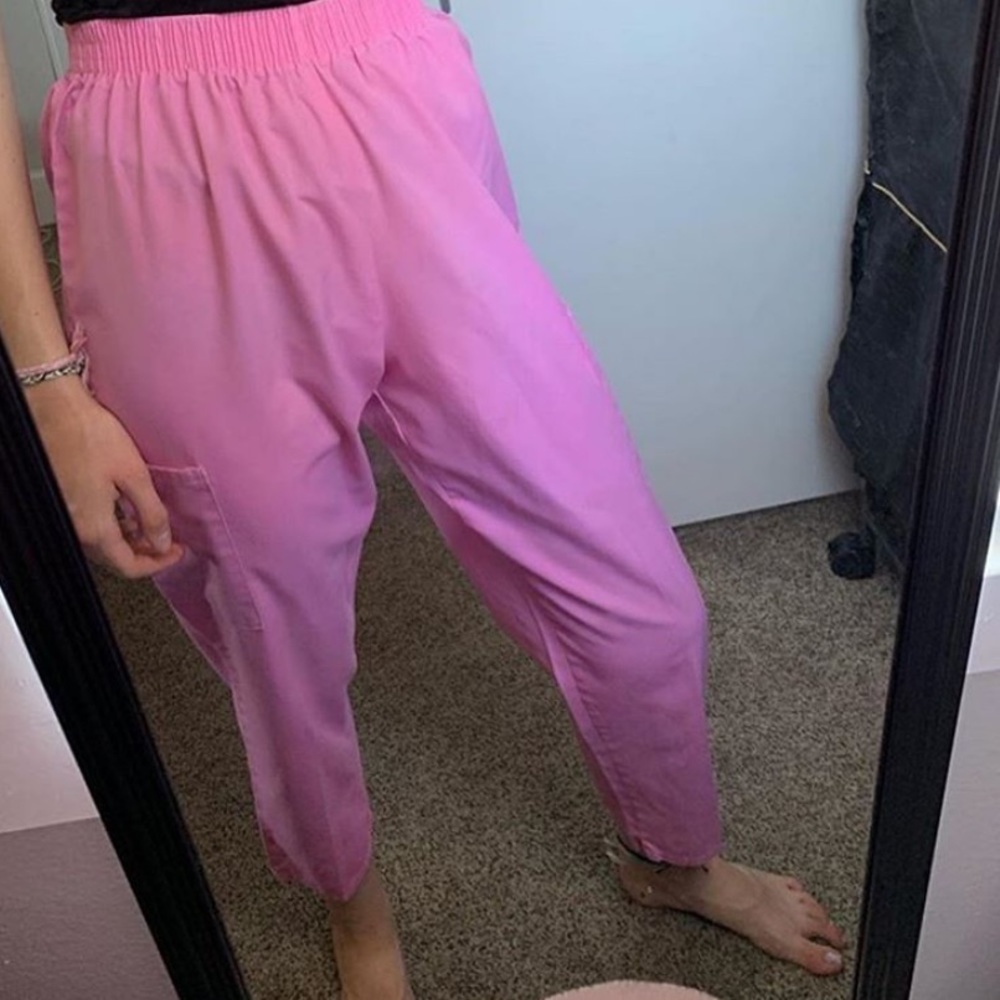 Ink fabric high waisted pants